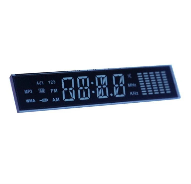 Custom VA LCD Segment Display for Car Audio